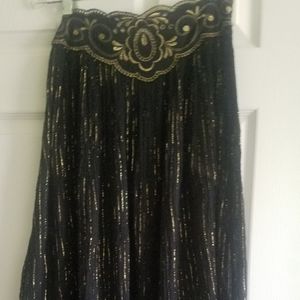 Beautiful gold and black skirt